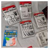 Large Lot of Tackle Spiderwire, VMC, Booyah, Freedom, Yamamoto