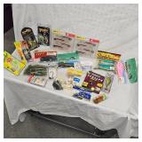Lot of Strike King, Spiderwire, LunkerHunt, Big Bite, Mustad