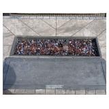 BY - Four-Piece Patio Set - 2 Chairs, Sofa & Fire Table with Beige Cushions BY - Four-Piece Patio Set - 2 Chairs, Sofa & Fire Table with Beige Cushions