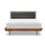 MB - Scandinavian Design Hendrick King Bed Frame - King Size Upholstered Headboard MB - Scandinavian Design Hendrick King Bed Frame - King Size Upholstered Headboard