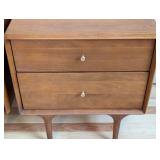 MB - Hendrick Teak Nightstands - Scandinavian Design, 2-Drawer Pair MB - Hendrick Teak Nightstands - Scandinavian Design, 2-Drawer Pair