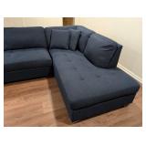 LL - Thomasville Navy Blue Sectional Sofa LL - Thomasville Navy Blue Sectional Sofa
