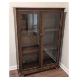 LL - Vintage Wood & Glass Display Cabinet LL - Vintage Wood & Glass Display Cabinet