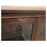 LL - Vintage Wood & Glass Display Cabinet LL - Vintage Wood & Glass Display Cabinet