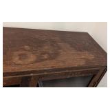 LL - Vintage Wood & Glass Display Cabinet LL - Vintage Wood & Glass Display Cabinet