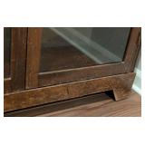 LL - Vintage Wood & Glass Display Cabinet LL - Vintage Wood & Glass Display Cabinet