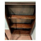 LL - Vintage Wood & Glass Display Cabinet LL - Vintage Wood & Glass Display Cabinet