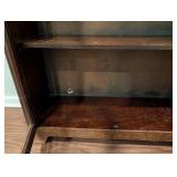 LL - Vintage Wood & Glass Display Cabinet LL - Vintage Wood & Glass Display Cabinet