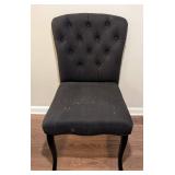 LL - Black Tufted Upholstered Side Chair LL - Black Tufted Upholstered Side Chair
