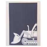 UL - Construction Vehicle Children's Canvas Prints - Set of 3 UL - Construction Vehicle Children's Canvas Prints - Set of 3