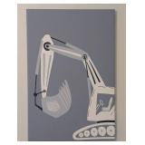 UL - Construction Vehicle Children's Canvas Prints - Set of 3 UL - Construction Vehicle Children's Canvas Prints - Set of 3