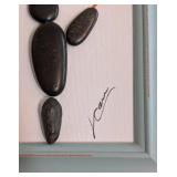 UL - Stone & Sea Glass Art - Framed 8x10 UL - Stone & Sea Glass Art - Framed 8x10