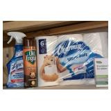 LL - Assorted Cleaning Supplies & Paper Towels - Household Essentials LL - Assorted Cleaning Supplies & Paper Towels - Household Essentials