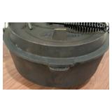 LL - Overmont Cast Iron Dutch Oven - Camping LL - Overmont Cast Iron Dutch Oven - Camping