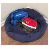 LL - Noble Outfitters Canine Camping Bed - 28in Diameter & K9 Pack Small Harness LL - Noble Outfitters Canine Camping Bed - 28in Diameter & K9 Pack Small Harness