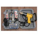 LL - Dremel 4000 Rotary Tool & Wagner Heat Gun with EZ-Lock Wheels in Case LL - Dremel 4000 Rotary Tool & Wagner Heat Gun with EZ-Lock Wheels in Case