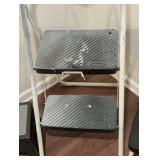 LL - Cosco 2-Step Folding Ladder & 2 Black Plastic Step Stools - 3-Piece Set LL - Cosco 2-Step Folding Ladder & 2 Black Plastic Step Stools - 3-Piece Set