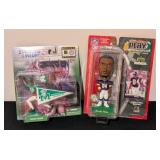 LL - Randy Moss Figurines Pair - Marshall University Starting Lineup & NFL 2001 Play Makers LL - Randy Moss Figurines Pair - Marshall University Starting Lineup & NFL 2001 Play Makers