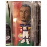 LL - Randy Moss Figurines Pair - Marshall University Starting Lineup & NFL 2001 Play Makers LL - Randy Moss Figurines Pair - Marshall University Starting Lineup & NFL 2001 Play Makers