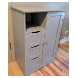 UL - Grey Beadboard Storage Cabinet UL - Grey Beadboard Storage Cabinet