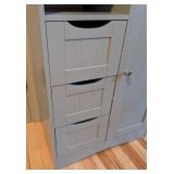 UL - Grey Beadboard Storage Cabinet UL - Grey Beadboard Storage Cabinet