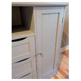 UL - Grey Beadboard Storage Cabinet UL - Grey Beadboard Storage Cabinet