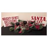 LL - Christmas Wood Signs Pair: Naughty or Nice Decisions & Santa Can Explain - Centerpiece (15 x 10) LL - Christmas Wood Signs Pair: Naughty or Nice Decisions & Santa Can Explain - Centerpiece (15 x 10)