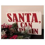 LL - Christmas Wood Signs Pair: Naughty or Nice Decisions & Santa Can Explain - Centerpiece (15 x 10) LL - Christmas Wood Signs Pair: Naughty or Nice Decisions & Santa Can Explain - Centerpiece (15 x 10)