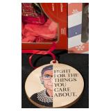 LL - Glass Jellyfish Ornament - BB-8 Hallmark Ornament - Red Telephone Booth - Skeleton Santa Duo - Ruth Bader Ginsburg Disc - 2020 Remember Disc - 6-Piece Set LL - Glass Jellyfish Ornament - BB-8 Hallmark Ornament - Red Telephone Booth - Skeleton Santa Duo - Ruth Bader Ginsburg Disc - 2020 Remember Disc - 6-Piece Set