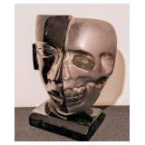 LL -Black Obsidian Stone Hand Carved Teotihuacan Mask LL -Black Obsidian Stone Hand Carved Teotihuacan Mask