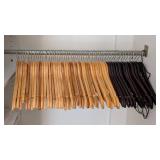 B1 - Wood Hangers - Assorted Natural & Dark Finishes B1 - Wood Hangers - Assorted Natural & Dark Finishes