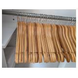 B1 - Wood Hangers - Assorted Natural & Dark Finishes B1 - Wood Hangers - Assorted Natural & Dark Finishes