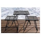BY - Three Metal Patio Side Tables (Lot of 3) BY - Three Metal Patio Side Tables (Lot of 3)