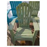 BY - Plastic Adirondack Chairs (Lot of 5) - Outdoor Patio Set BY - Plastic Adirondack Chairs (Lot of 5) - Outdoor Patio Set