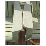 BY - Plastic Adirondack Chairs (Lot of 5) - Outdoor Patio Set BY - Plastic Adirondack Chairs (Lot of 5) - Outdoor Patio Set