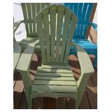 BY - Plastic Adirondack Chairs (Lot of 5) - Outdoor Patio Set BY - Plastic Adirondack Chairs (Lot of 5) - Outdoor Patio Set