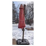 BY - 9' Red Patio Umbrella - Outdoor Deck/Patio Shade, Fading Fabric BY - 9' Red Patio Umbrella - Outdoor Deck/Patio Shade, Fading Fabric