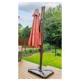 BY - 9' Red Patio Umbrella - Outdoor Deck/Patio Shade, Fading Fabric BY - 9' Red Patio Umbrella - Outdoor Deck/Patio Shade, Fading Fabric