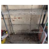 G - Metal Wire Storage Shelf - 4-Tier, 35 x 14 x 55 in G - Metal Wire Storage Shelf - 4-Tier, 35 x 14 x 55 in