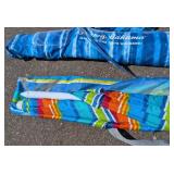G - Tommy Bahama Beach Umbrella (2) & AmSun Beach Umbrella (1) - Blue Tropical Print G - Tommy Bahama Beach Umbrella (2) & AmSun Beach Umbrella (1) - Blue Tropical Print