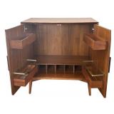 LR - West Elm Bar Cabinet - Mid-Century Modern Style Walnut LR - West Elm Bar Cabinet - Mid-Century Modern Style Walnut