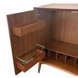 LR - West Elm Bar Cabinet - Mid-Century Modern Style Walnut LR - West Elm Bar Cabinet - Mid-Century Modern Style Walnut