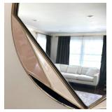 LR - West Elm Deco Brass Round Mirror LR - West Elm Deco Brass Round Mirror