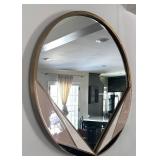 LR - West Elm Deco Brass Round Mirror LR - West Elm Deco Brass Round Mirror