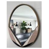 LR - West Elm Deco Brass Round Mirror LR - West Elm Deco Brass Round Mirror