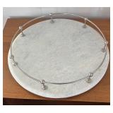 LR - Pottery Barn Windsor Lazy Susan with Assorted Barware LR - Pottery Barn Windsor Lazy Susan with Assorted Barware