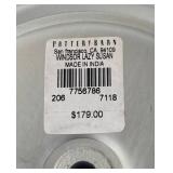 LR - Pottery Barn Windsor Lazy Susan with Assorted Barware LR - Pottery Barn Windsor Lazy Susan with Assorted Barware