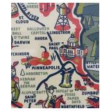 LR - Marvels of Minnesota Print - Framed Map Illustration LR - Marvels of Minnesota Print - Framed Map Illustration