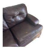 LR - Brown Leather Sofa LR - Brown Leather Sofa