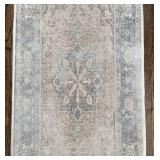 K - Blue & Cream Runner Rug K - Blue & Cream Runner Rug